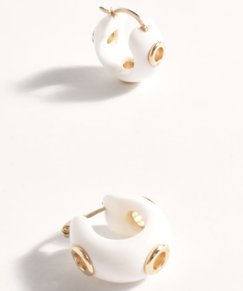 Resin Eyelet Mini Hoops